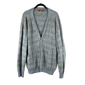 Vintage Shenandoah‎ Mens Grandpa Sweater Knit L Cardigan made in USA